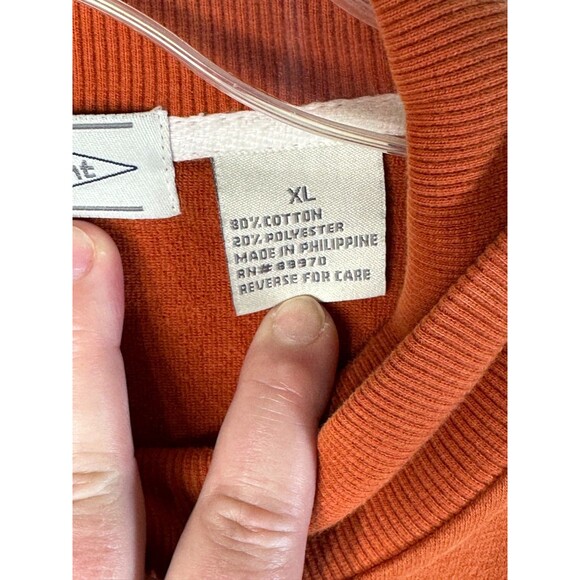 Eight Eight Sweat Jacket Men's XL Burnt Orange Long Sleeve Athletic Full Zip - Picture 2 of 8